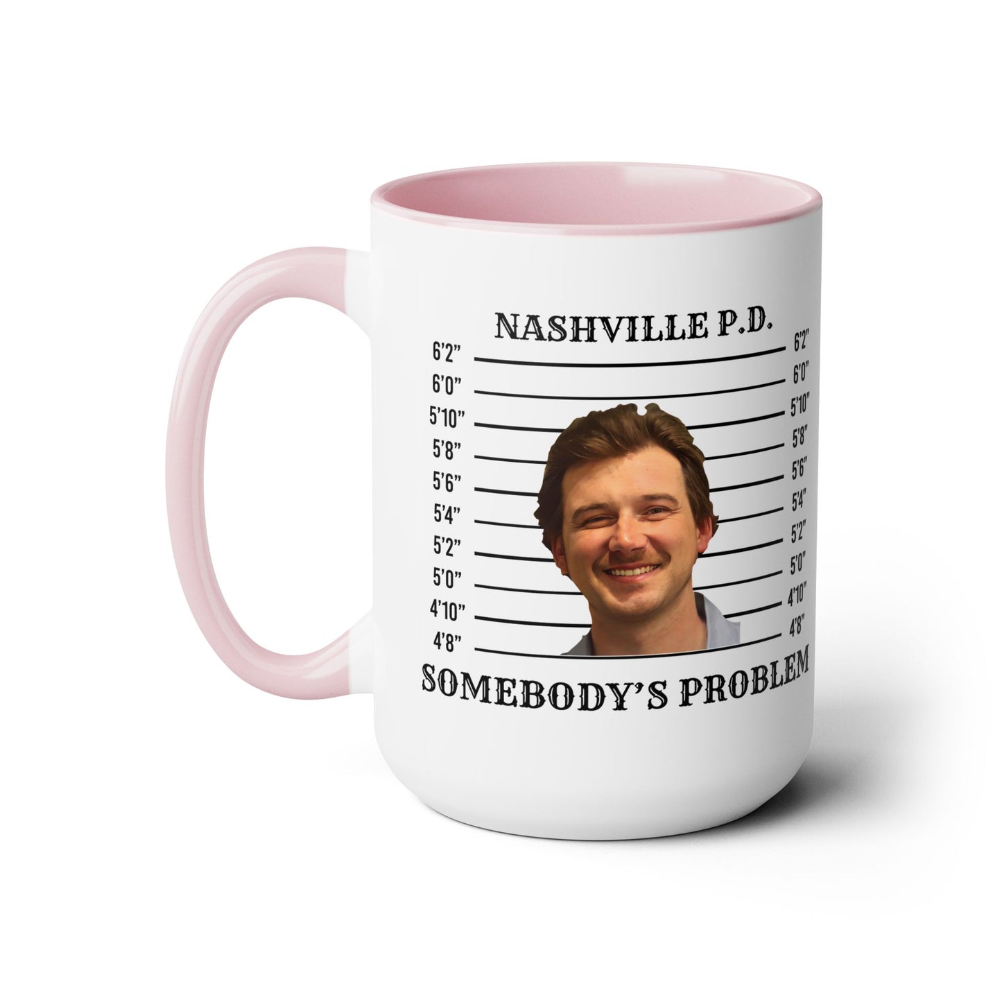 Morgan Mugshot (Two-Tone Coffee Mugs, 15oz)