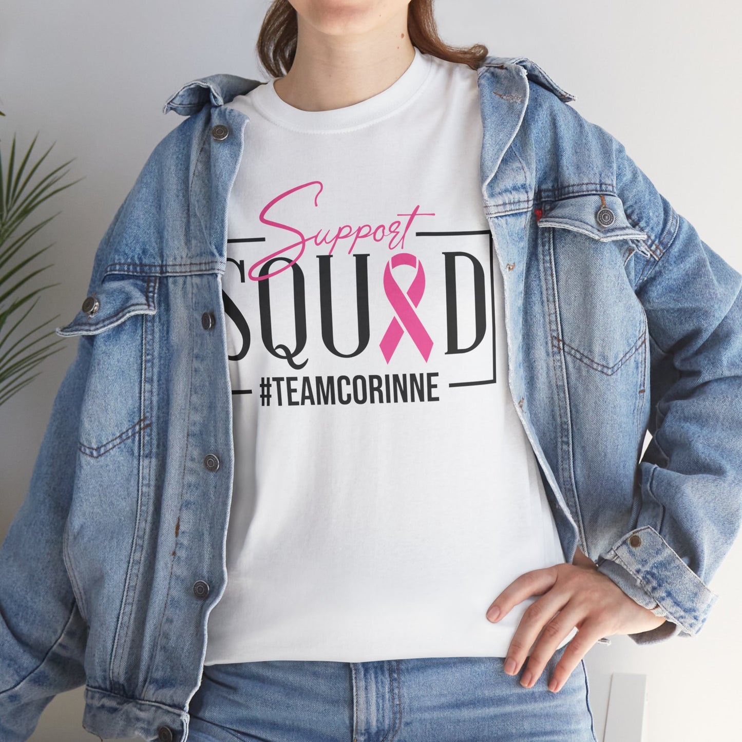 Support Squad Unisex Heavy Cotton Tee - #TeamCorinne