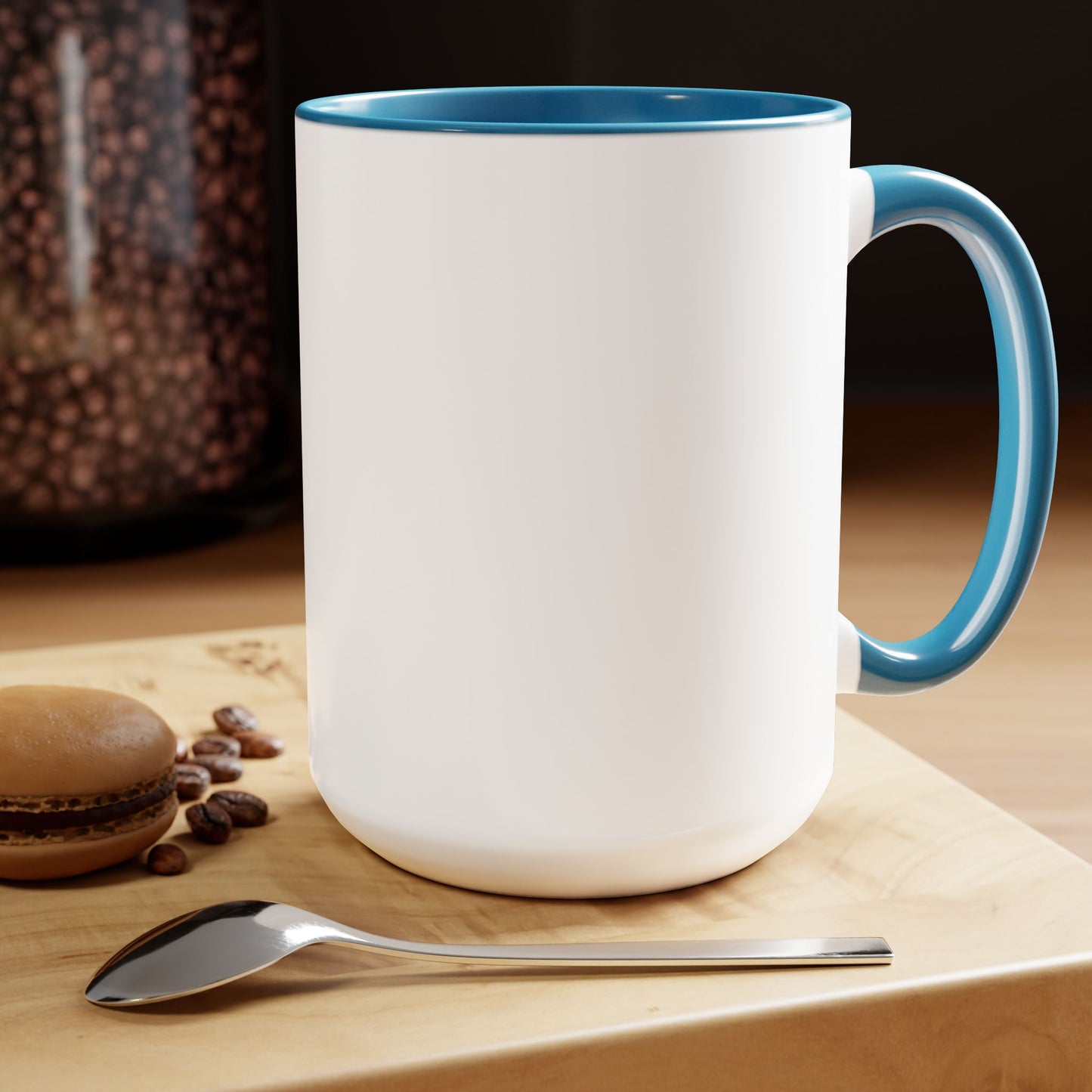 Morgan Mugshot (Two-Tone Coffee Mugs, 15oz)