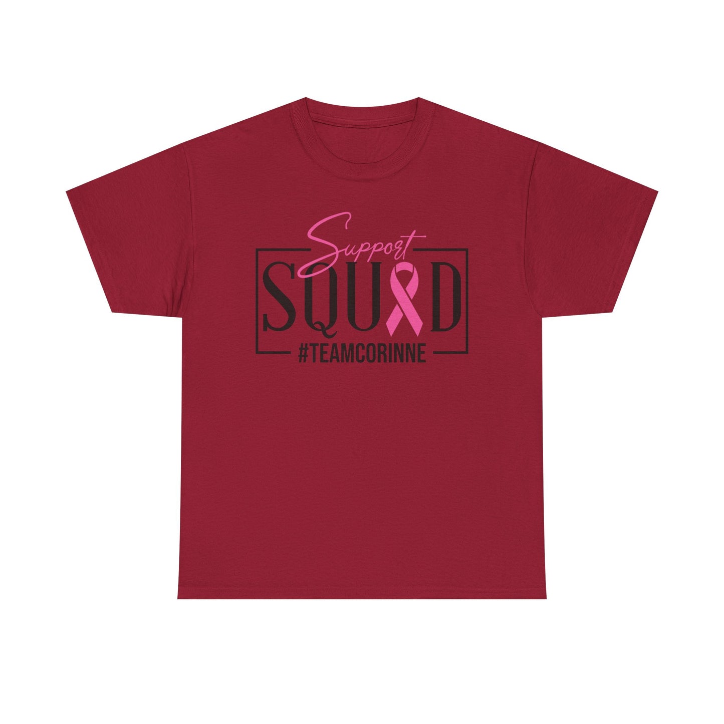 Support Squad Unisex Heavy Cotton Tee - #TeamCorinne