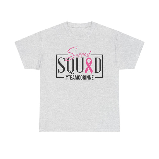 Support Squad Unisex Heavy Cotton Tee - #TeamCorinne