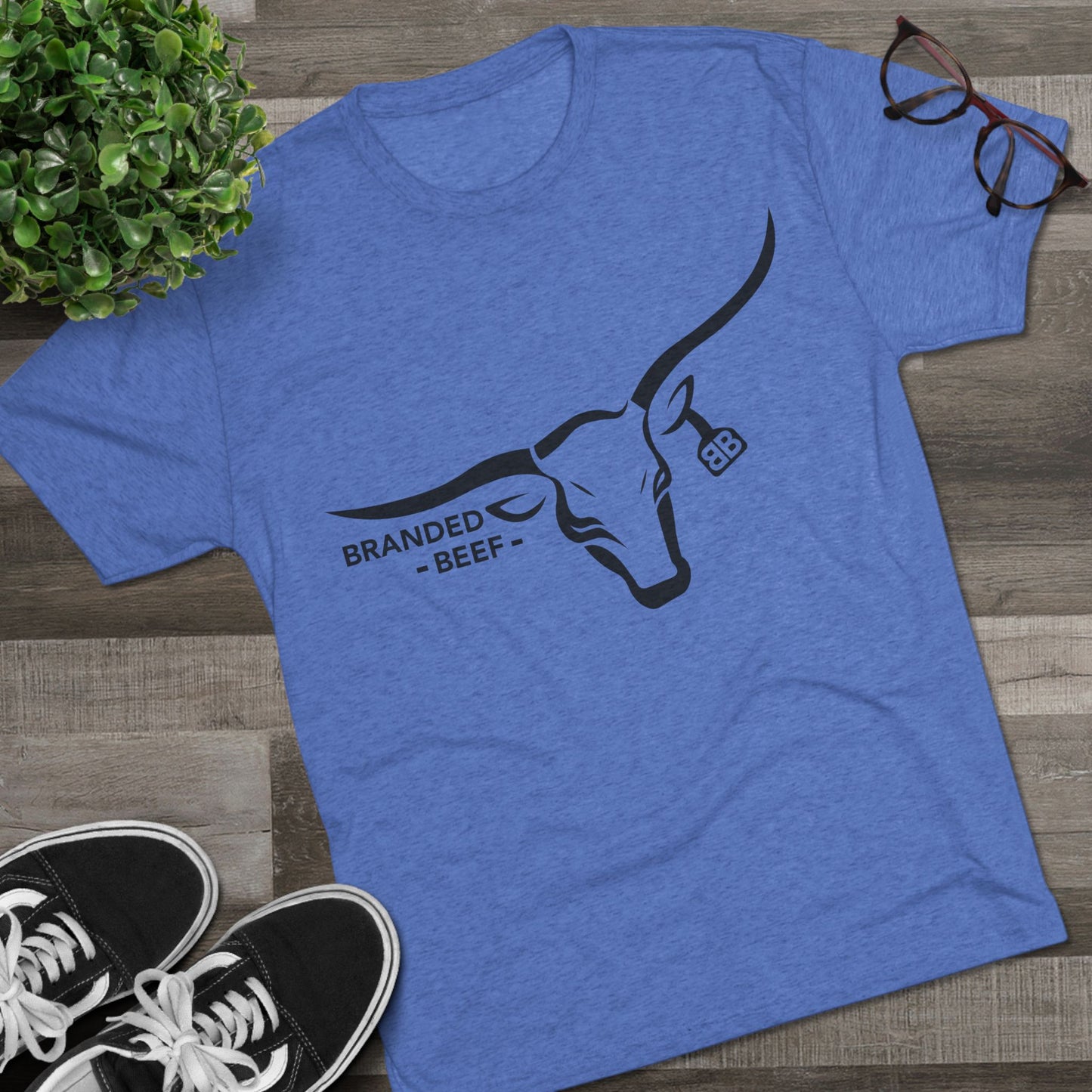 Branded Beef Unisex Tri-Blend Crew Tee