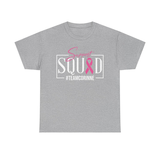 Support Squad Unisex Heavy Cotton Tee - #TeamCorinne