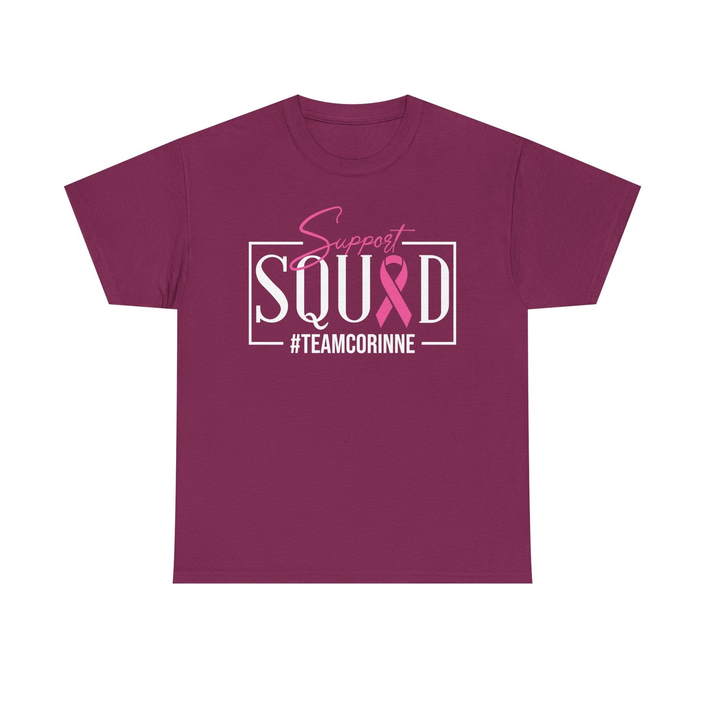 Support Squad Unisex Heavy Cotton Tee - #TeamCorinne