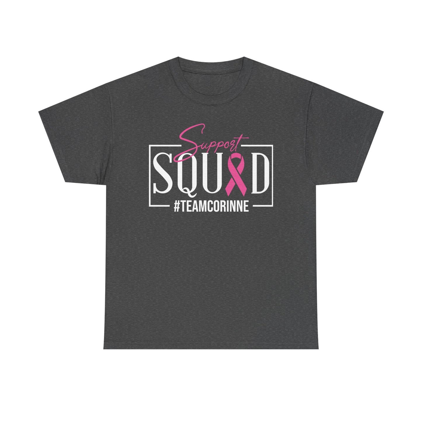 Support Squad Unisex T-Shirt, Breast Cancer Awareness Tee, Gift for Her, Casual Tee, Pink Ribbon Shirt